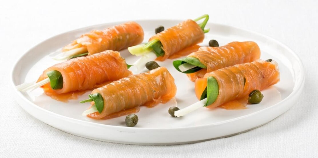 Salmon cold smoked slices