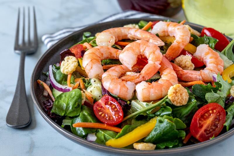 Shrimps Cooked Peeled Tails on