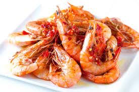Shrimps whole cooked
